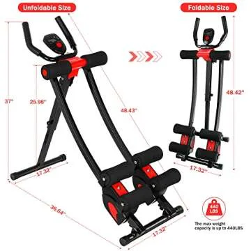 GIKPAL Ab Trainer Machine for Effective Home Workouts