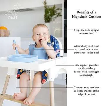 Nibble and Rest Support Cushion for IKEA Antilop Highchair