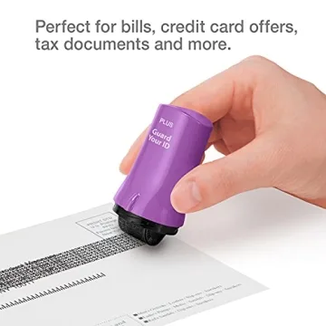 Identity Theft Prevention and Personal Privacy Protection Advanced Roller by Guard Your ID for Bills, Mail, Address Labels Without Using a Shredder (Purple, Standard)