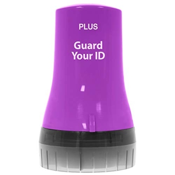 Identity Theft Prevention and Personal Privacy Protection Advanced Roller by Guard Your ID for Bills, Mail, Address Labels Without Using a Shredder (Purple, Standard)