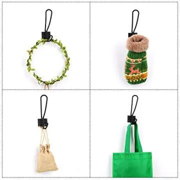 BBTO Black Rustic Coat Hooks - 12 Pieces Set for Home Decor