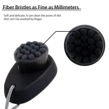 Silicone Face Cleansing Brush Set with Bamboo Bristles