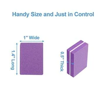 Nail Buffers (100 Pack), Mini Buffer Block Nail File for Acrylic Nails and Natural Nails, 100/180 Grit Nail Buffer Block Bulk Buffing Blocks for Nail Buff Professional Manicure File Blocks Set Purple