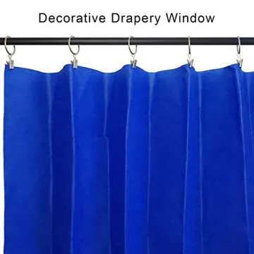 Stylish AMZSEVEN Curtain Rings with Clips, 40 Pack