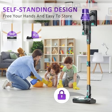 Cordless Vacuum Cleaner with 45Kpa Suction Power