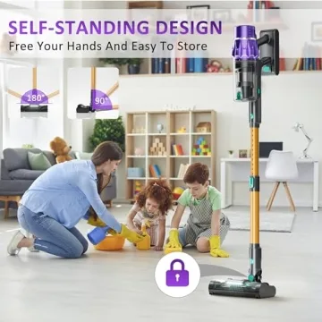 Cordless Vacuum Cleaner with 45Kpa Suction Power