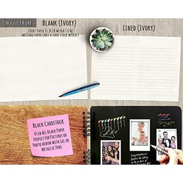 Wooden Rustic Guest Book 11" x 8.5" : Made in USA (Customize Inside Pages, Front Cover Custom Engraved)