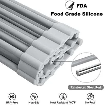 MERRYBOX Roll-Up Dish Drying Rack - Versatile Kitchen Solution