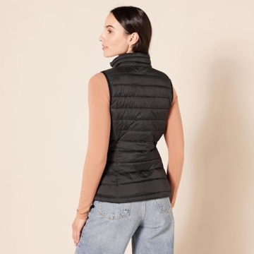 Lightweight Water-Resistant Puffer Vest for Women