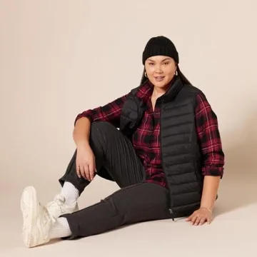 Lightweight Water-Resistant Puffer Vest for Women