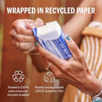 Dr. Bronner's Peppermint Bar Soap - Organic & Eco-Friendly 2-Pack