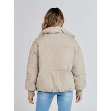 MEROKEETY Women's Cozy Winter Puffer Jacket for Style