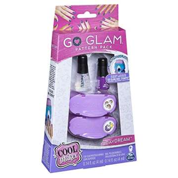 Go Glam Cool Maker Nail Stamper and Daydream Pattern Pack Refill, 7 Patterns to Decorate 175 Nails