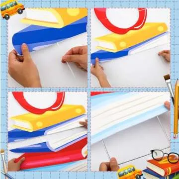 Sintuff Colorful Back to School Yard Sign Decoration