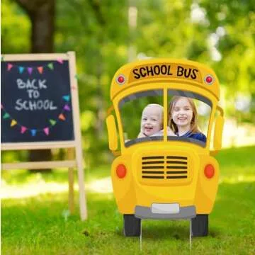 Sintuff Colorful Back to School Yard Sign Decoration