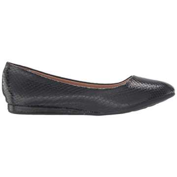 Report Women's VIXON Ballet Flat, Black, 9 M US