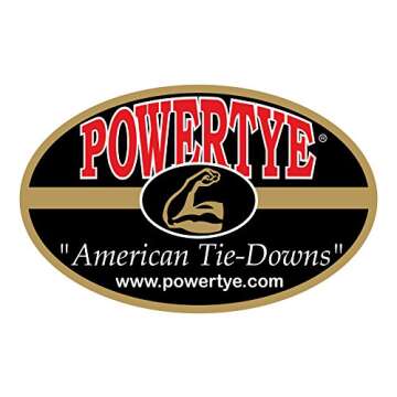 PowerTye Heavy Duty Ratchet Straps - 1000 lb Limit - Made in USA