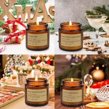Aromatherapy Candle Gift Set for Women, 150 Hours Burn Time