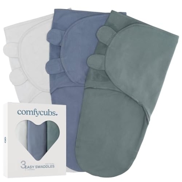 Comfy Cubs Swaddle Blanket for Baby | 3 Pack Infant Sleep Sack