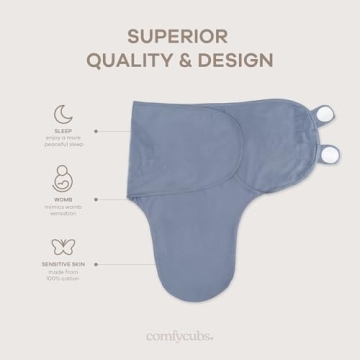 Comfy Cubs Swaddle Blanket for Baby | 3 Pack Infant Sleep Sack