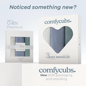 Comfy Cubs Swaddle Blanket for Baby | 3 Pack Infant Sleep Sack