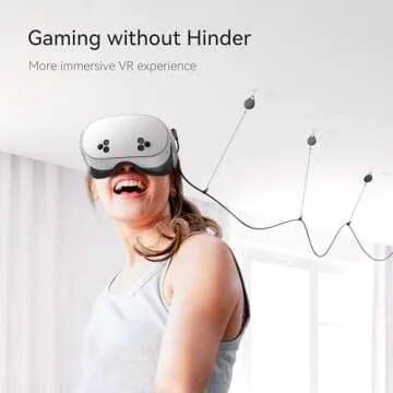 KIWI design VR Cable Management, 3 Packs VR Pulley System Compatible with Quest 3S/3/2/1/Pico/PSVR/PSVR2