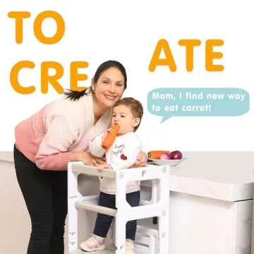 Mother's Helper Adjustable Kitchen Step Stool for Kids