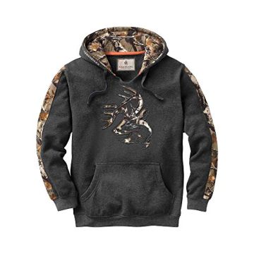 Legendary Whitetails Men's Camo Outfitter Hoodie - Charcoal Heather Size Small