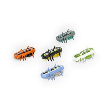 HEXBUG nano Nitro 5 Pack - Sensory Vibration Toys for Kids and Cats - Tiny HEX BUG Children’s Toy Technology with Batteries Included - Multicolor