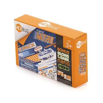 HEXBUG nano Nitro 5 Pack - Sensory Vibration Toys for Kids and Cats - Tiny HEX BUG Children’s Toy Technology with Batteries Included - Multicolor