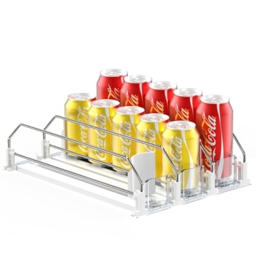 Drink Organizer for Fridge - Automatic Pusher Glide Soda Can Storage