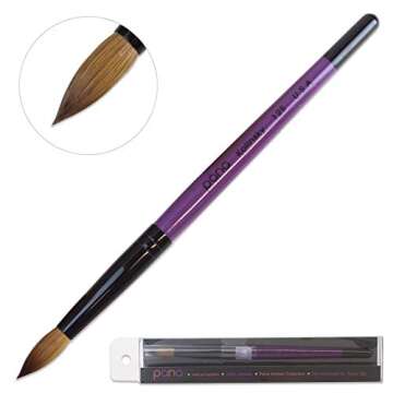 Top Quality Purple Wood Kolinsky Nail Brush - Size 12