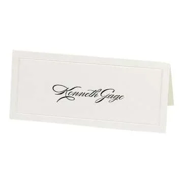 Gartner Ivory Pearl Place Cards - Elegant Wedding Necessity