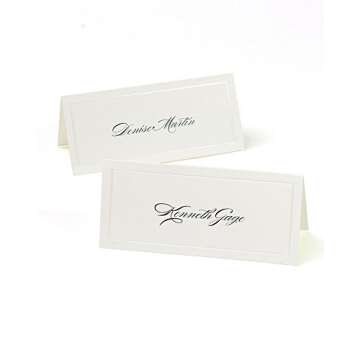 Gartner Ivory Pearl Place Cards - Elegant Wedding Necessity