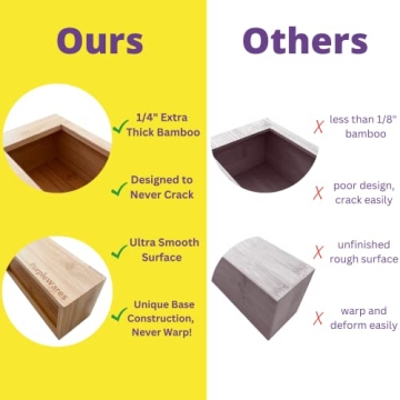 Premium Bamboo Food Storage Bag Organizers - Efficient & Versatile