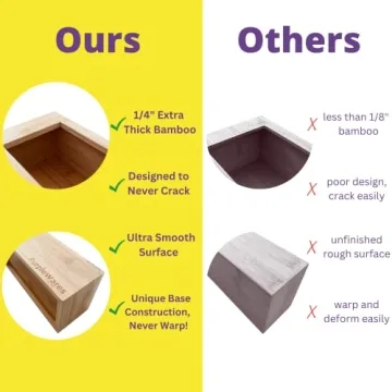 Premium Bamboo Food Storage Bag Organizers - Efficient & Versatile