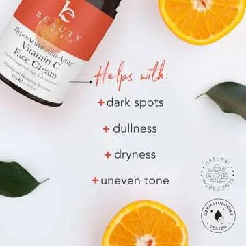 Beauty by Earth Vitamin C Face Cream - USA Made with Organic & Natural Ingredients, Skin Brightening Cream for Face, Discoloration Correcting & Anti Aging Moisturizer for Face with Antioxidants