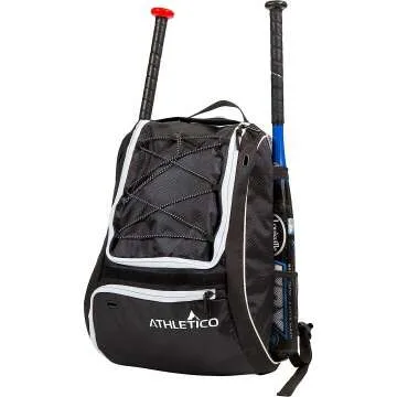 Athletico Baseball Bat Bag for Easy Equipment Carrying