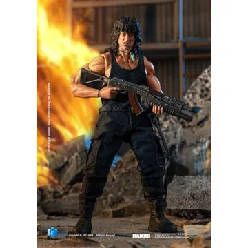 Hiya Toys Rambo First Blood III 1:12 Scale Action Figure