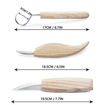 FVLFIL enenfeifei YoungSun 8 Pieces High-Strength Steel Wood Carving Knife Tools Set