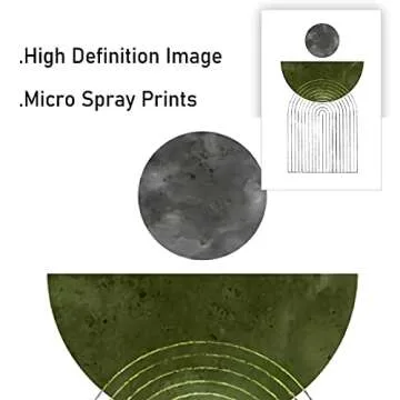 Dthlay Mid Century Modern Gallery Wall Art Canvas Prints Picture Boho Green for Living Room Decor Watercolor Posters Home Deco 20x28inchx2 No Frame