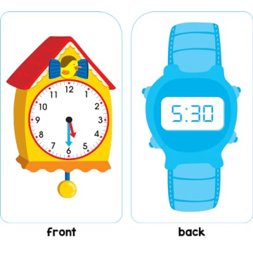 School Zone Time & Money Flash Cards for Kids 6 and Up