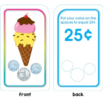 School Zone Time & Money Flash Cards for Kids 6 and Up