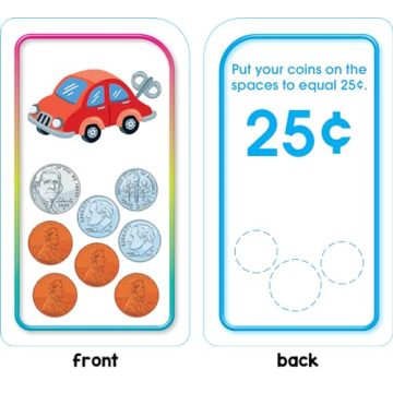 School Zone Time & Money Flash Cards for Kids 6 and Up