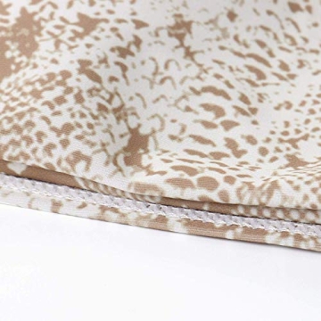 OMKAGI Women Sexy Leopard Print Bandeau Bikini Swimsuit