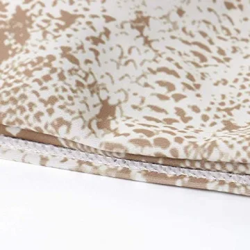 OMKAGI Women Sexy Leopard Print Bandeau Bikini Swimsuit