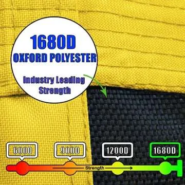 Royal Oak Saucer Tree Swing,Giant 40 Inches with Carabiners and Flags, Heavy Duty 1680D Oxford Fabric,700 lb Weight Capacity, Steel Frame,Waterproof, Easy Install Step by Step Instructions (Yellow)