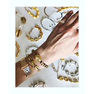 KELITCH Gold Friendship Bracelets Adjustable Beach Jewelry