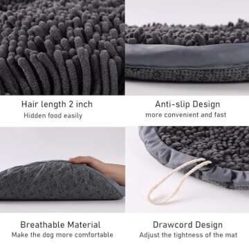 HlinZoom Snuffle Mat for Interactive Dog Play and Foraging