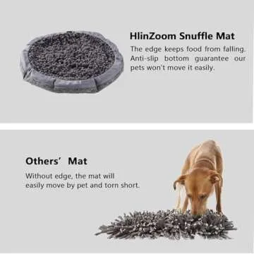 HlinZoom Snuffle Mat for Interactive Dog Play and Foraging